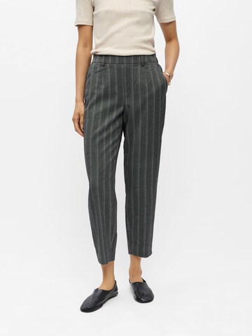 OBJECT Slim fit Pants 'OBJLisa' in Grey: front