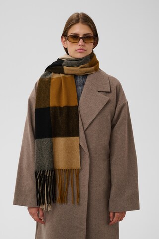 SOAKED IN LUXURY - Cachecóis 'Millie' em castanho: frente