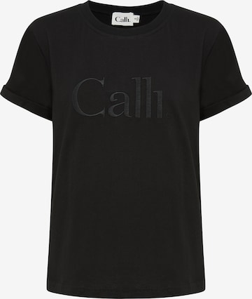 Tricou de la Calli pe negru: față