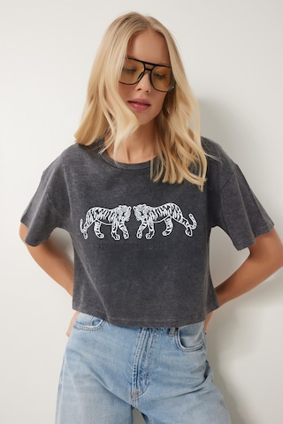 Happiness İstanbul Shirt in Grey: front