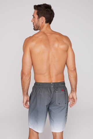 CAMP DAVID Board Shorts 'Dip Dye' in Grey