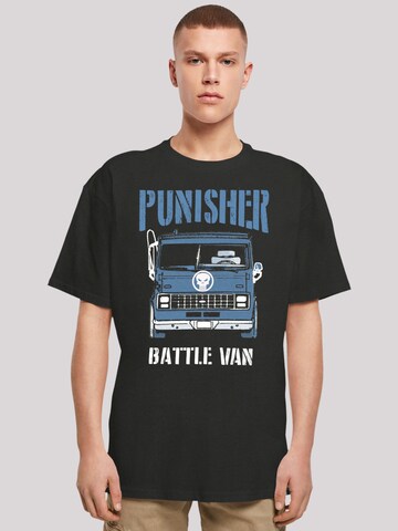 F4NT4STIC Shirt 'Marvel Punisher Battle Van II' in Zwart: voorkant