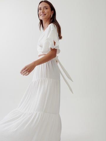Tussah Skirt 'MILLY' in White