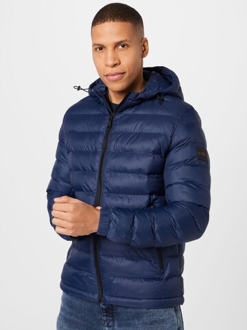 BOSS Orange Jacke 'Oswizz2' in Blau: predná strana