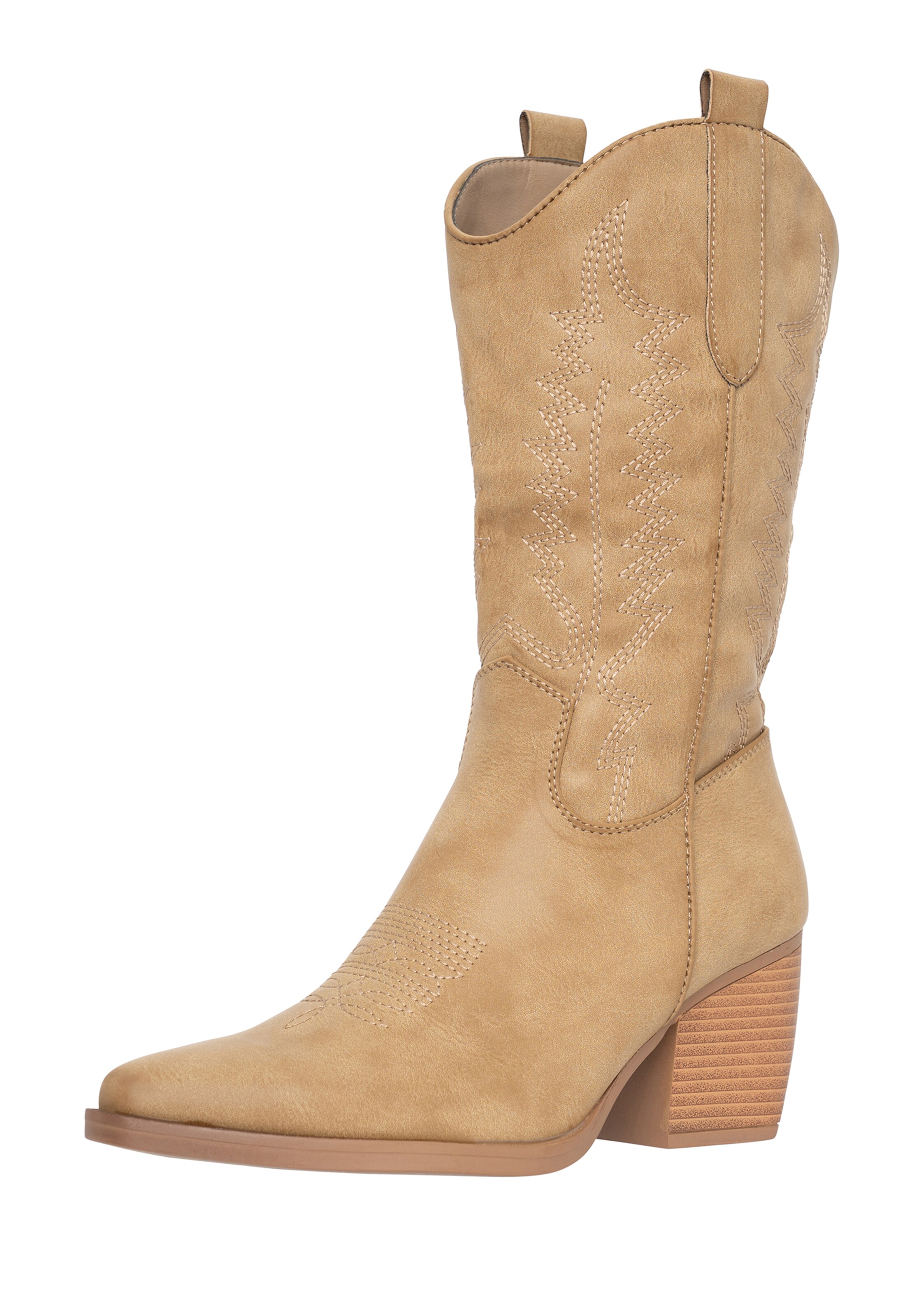 Stivale da cowboy di Elara in verde: frontale