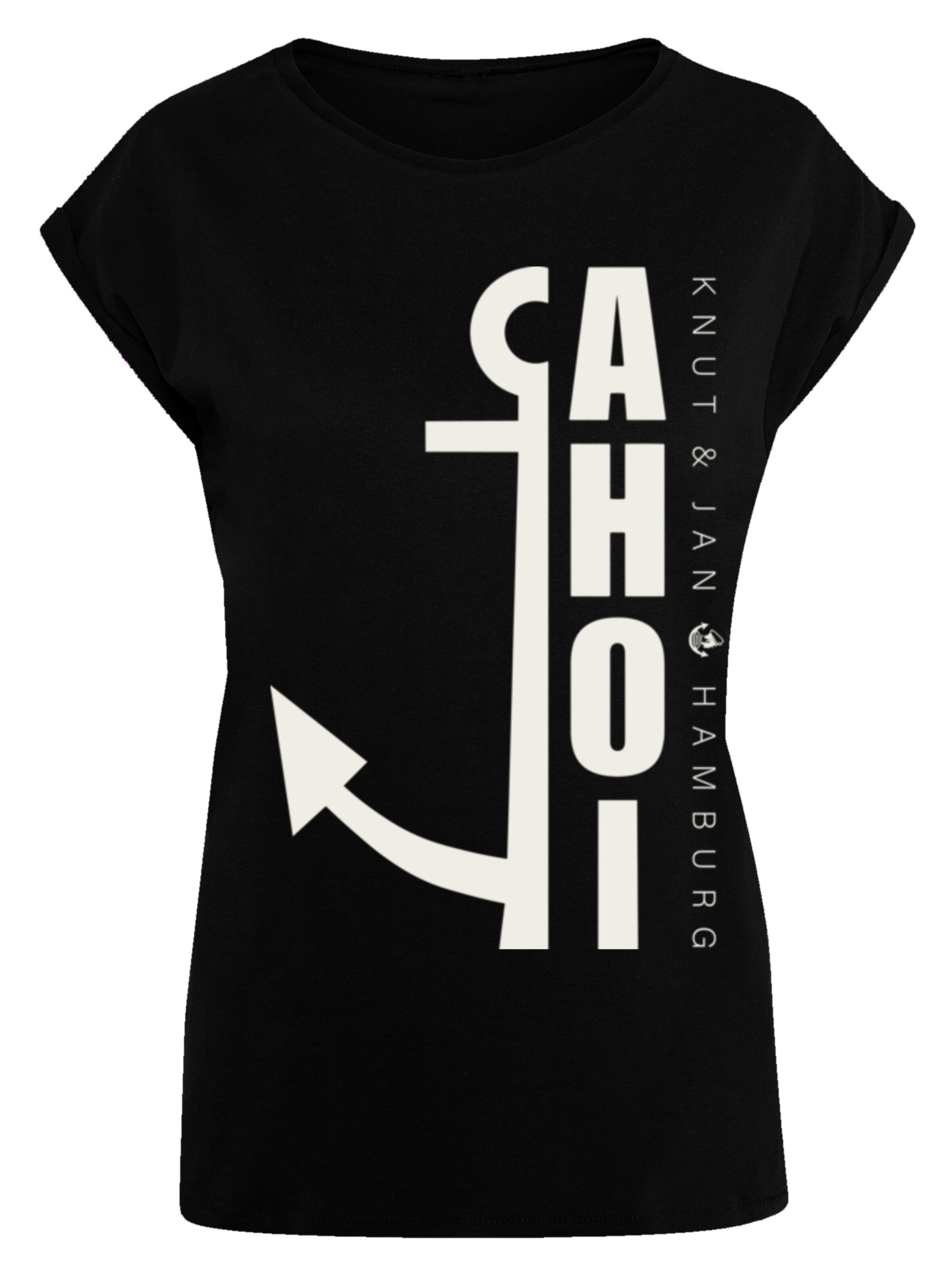 F4NT4STIC Shirt in Zwart: voorkant