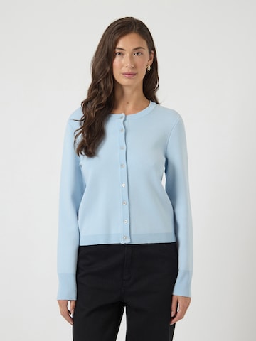 YAS Πλεκτή ζακέτα 'Elena' σε μπλε: μπροστά