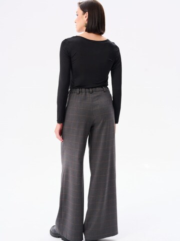 Blue Shadow Blouse in Black