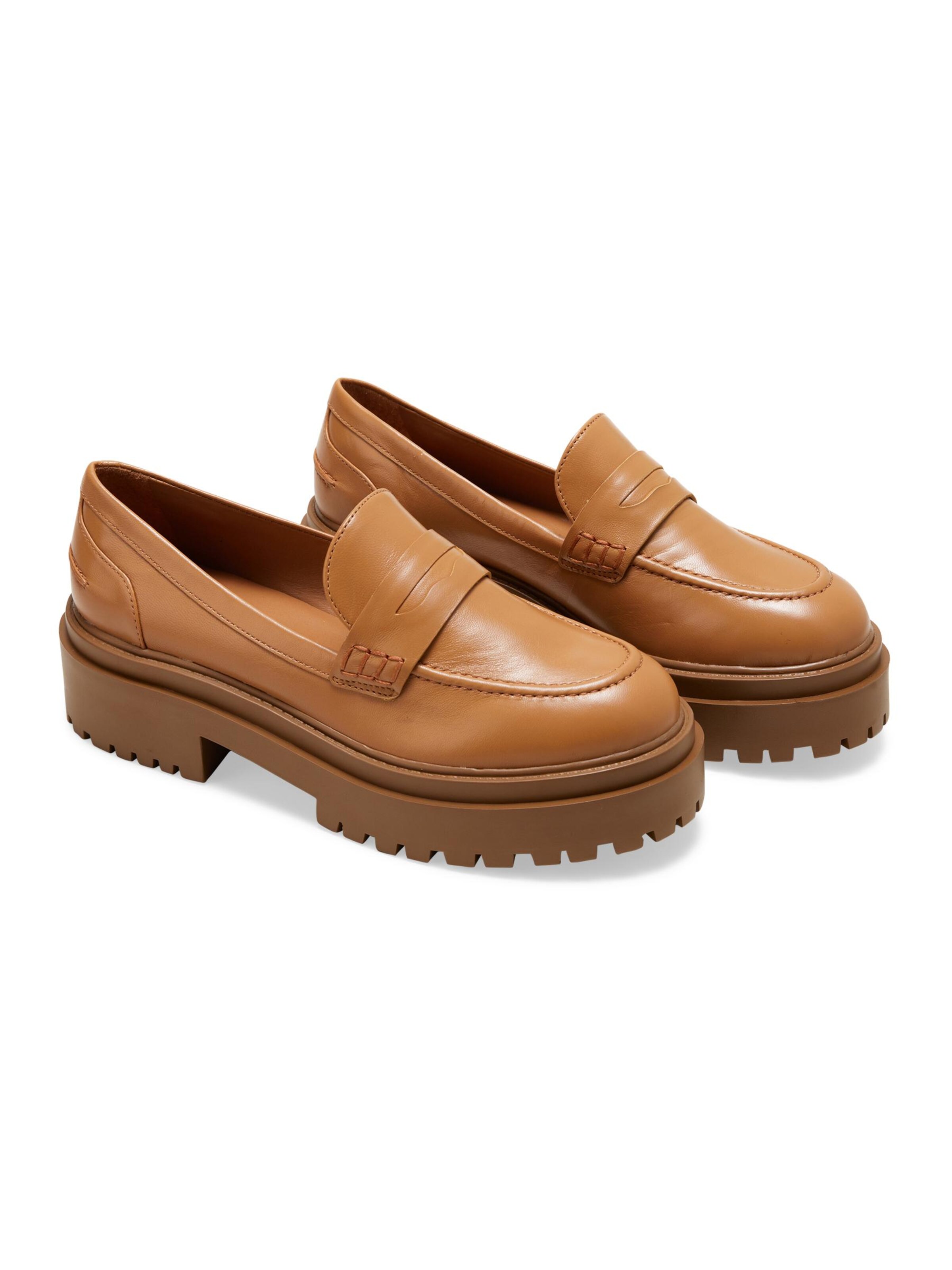 Mangara Atelier Mocassins 'Mocassins Carvalho em cuir' in Bruin