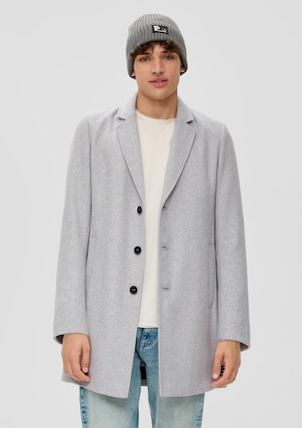 QS Between-Seasons Coat in Grey: front