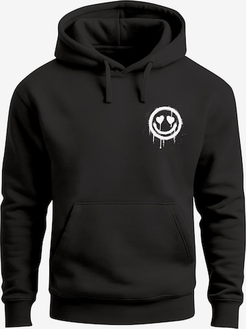 Neverless Sweatshirt 'Smile' in Schwarz: Vorderseite