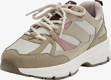 Baskets basses Pull&Bear en beige : devant