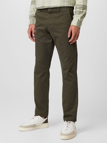 Regular Pantalon chino 'Theo 1420' NN07 en vert : devant
