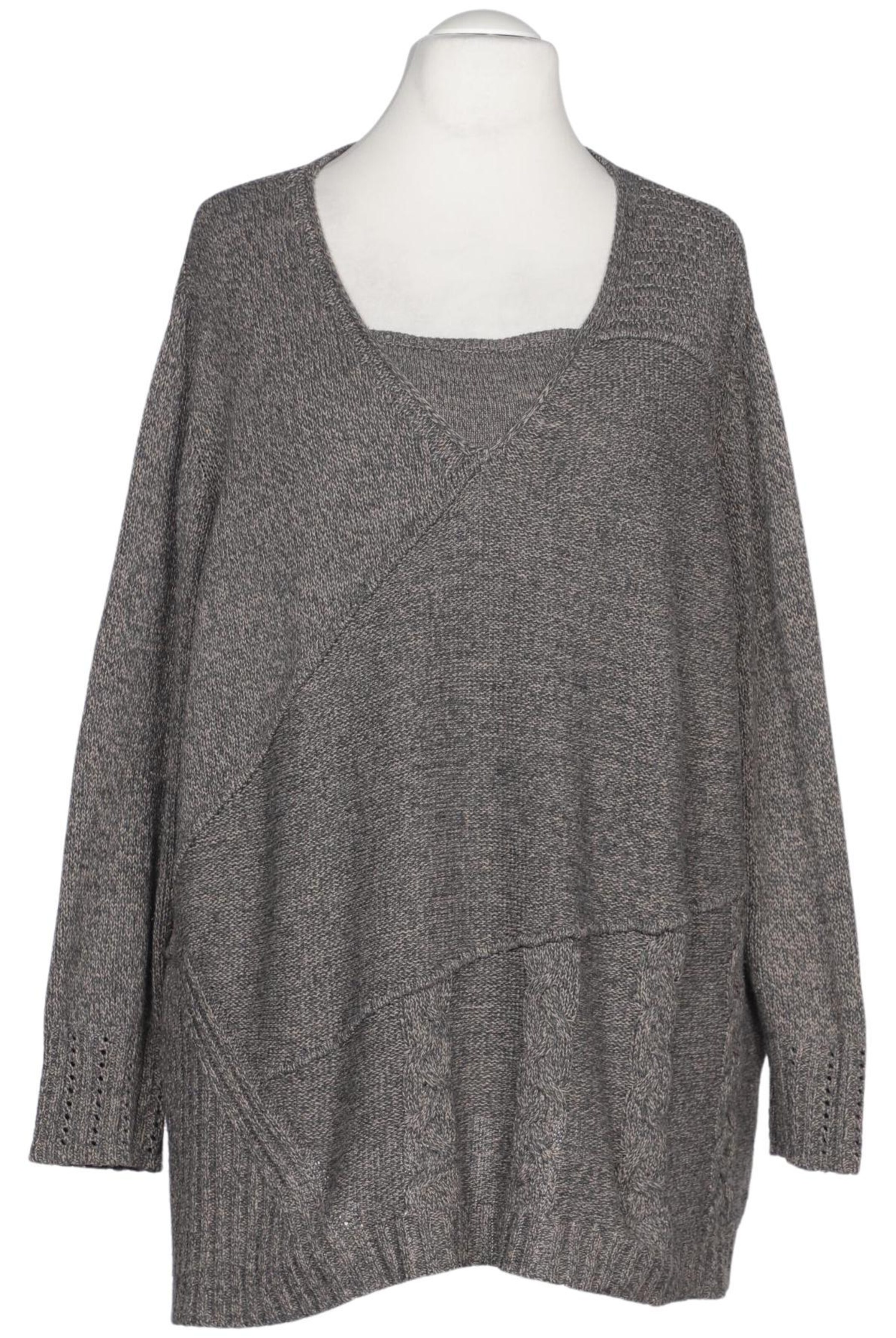 Ulla Popken Pullover 9XL in Grau: Vorderseite