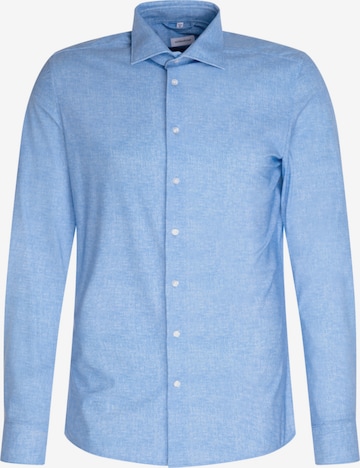 Coupe slim Chemise business SEIDENSTICKER en bleu : devant