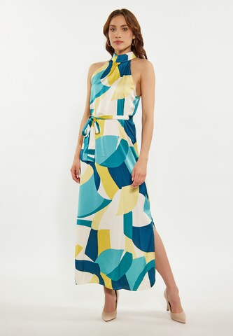 faina Dress in Blue: front