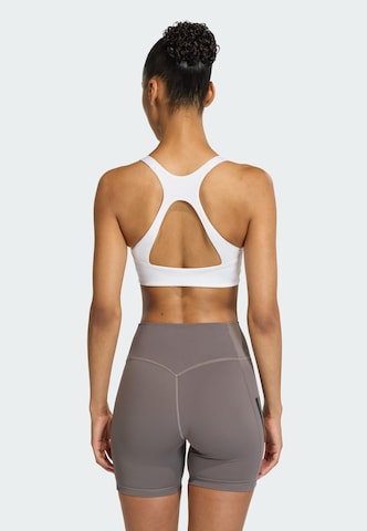 ADIDAS PERFORMANCE Bustier Sport-BH 'Optime' in Weiß
