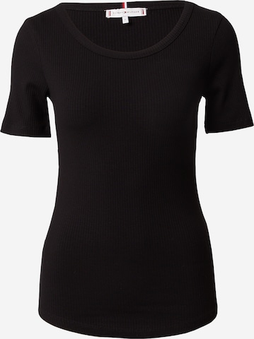 T-shirt TOMMY HILFIGER en noir : devant