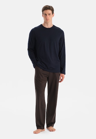 Pyjama long Dagi en bleu : devant