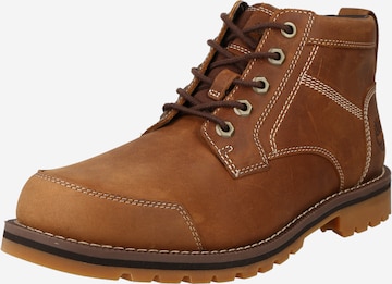 Bottines à lacets TIMBERLAND en marron : devant