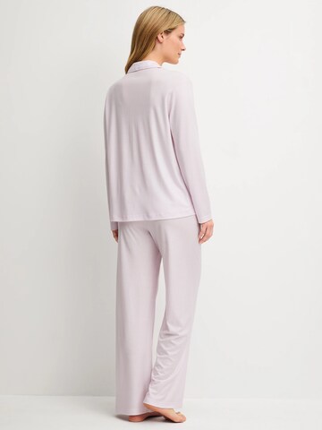 CALIDA Pyjama 'Striped Dreams'‌‌‌‌‌‌‌‌‌ in Weiß