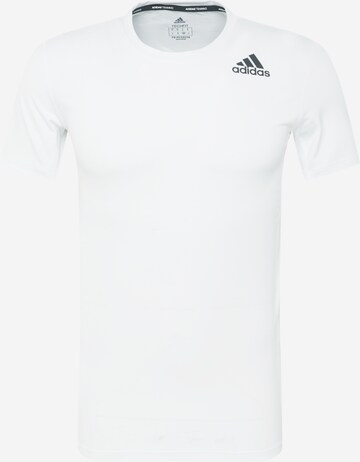ADIDAS SPORTSWEARTehnička sportska majica - bijela boja: prednji dio