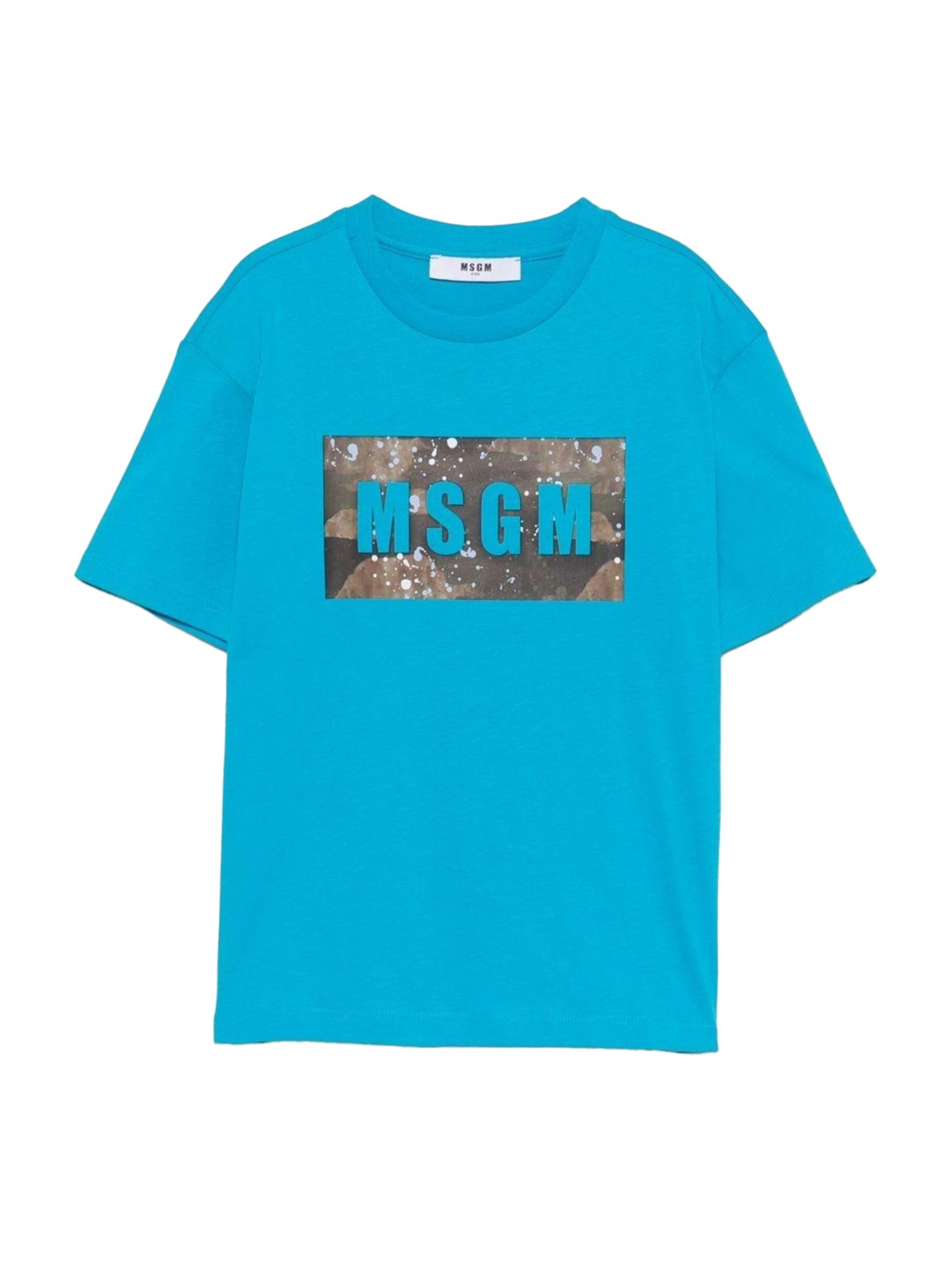 T-Shirt MSGM en bleu : devant