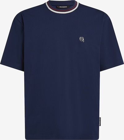 Karl Lagerfeld Camisa em L em azul escuro / vermelho / branco, Vista do artigo