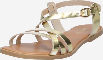 ABOUT YOU Sandals 'Zoey' in Gold: front