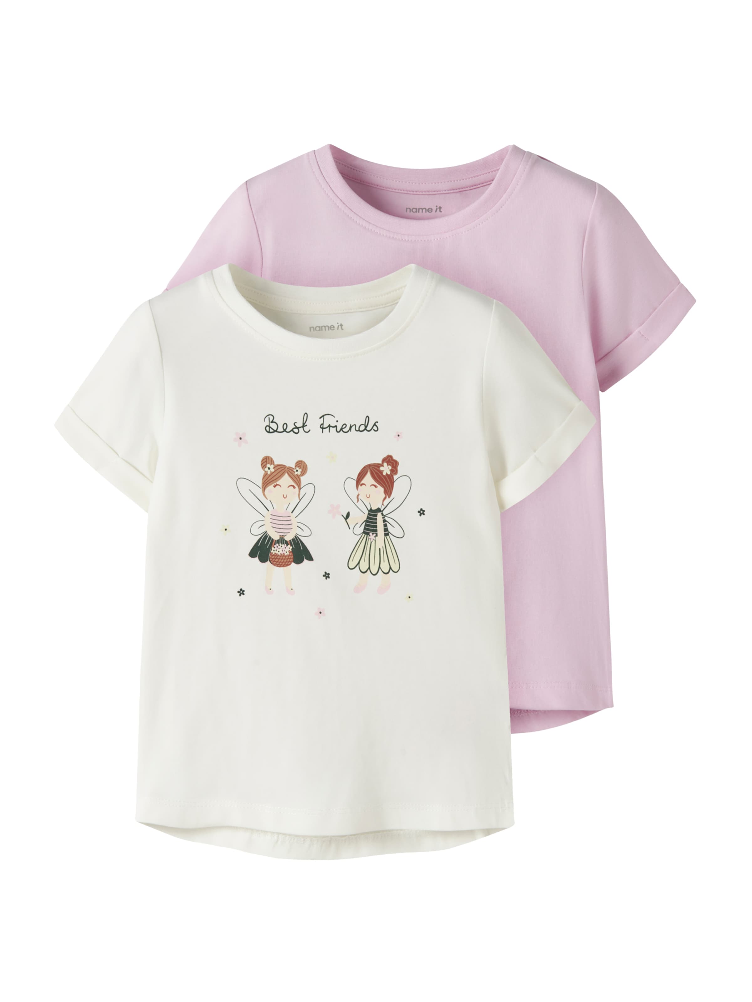 NAME IT Tričko 'NMFVIX' – pink: přední strana