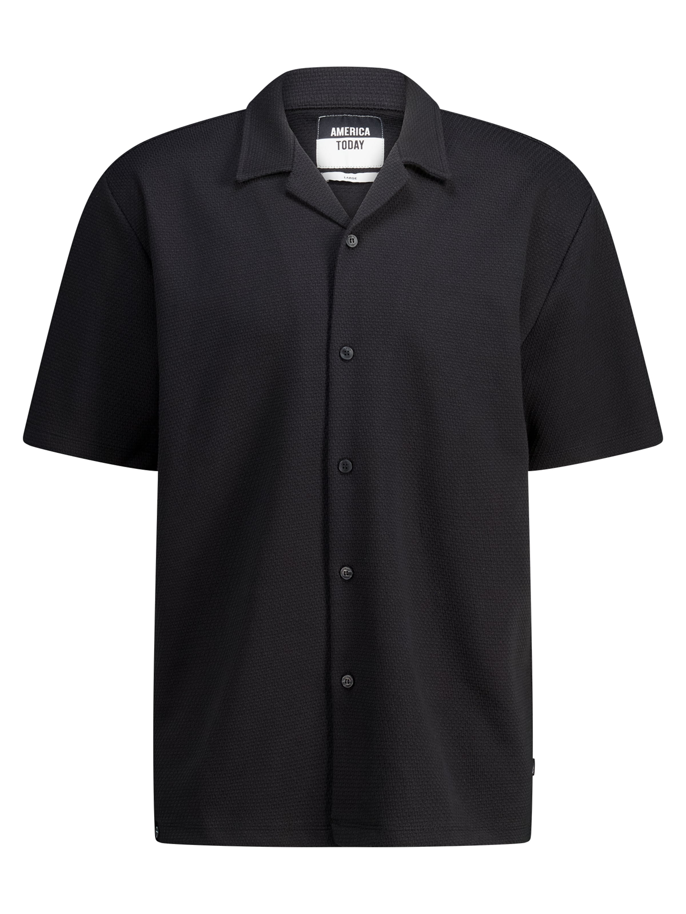 Coupe regular Chemise America Today en noir : devant