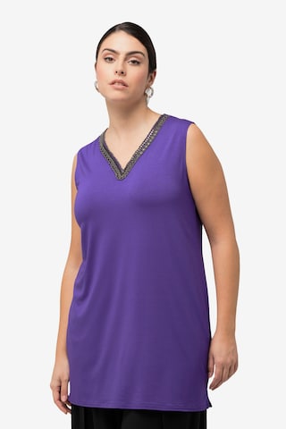 Tops en tricot Ulla Popken en violet : devant