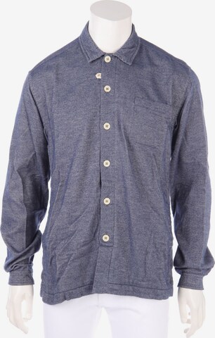 Oliver Spencer Button Up Shirt in L in Blue: front