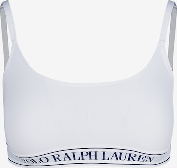 Polo Ralph Lauren Bralette Bra 'Essentials' in White: front