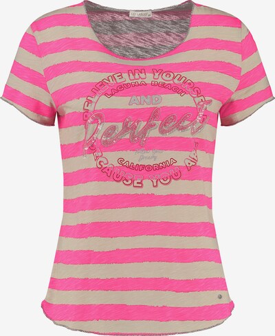 Key Largo T-shirt 'LAGUNA NEW' i beige / neonrosa, Produktvy
