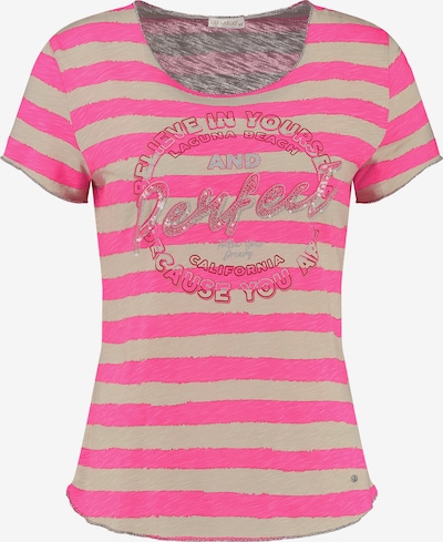 Key Largo T-Shirt 'LAGUNA NEW' in beige / neonpink, Produktansicht