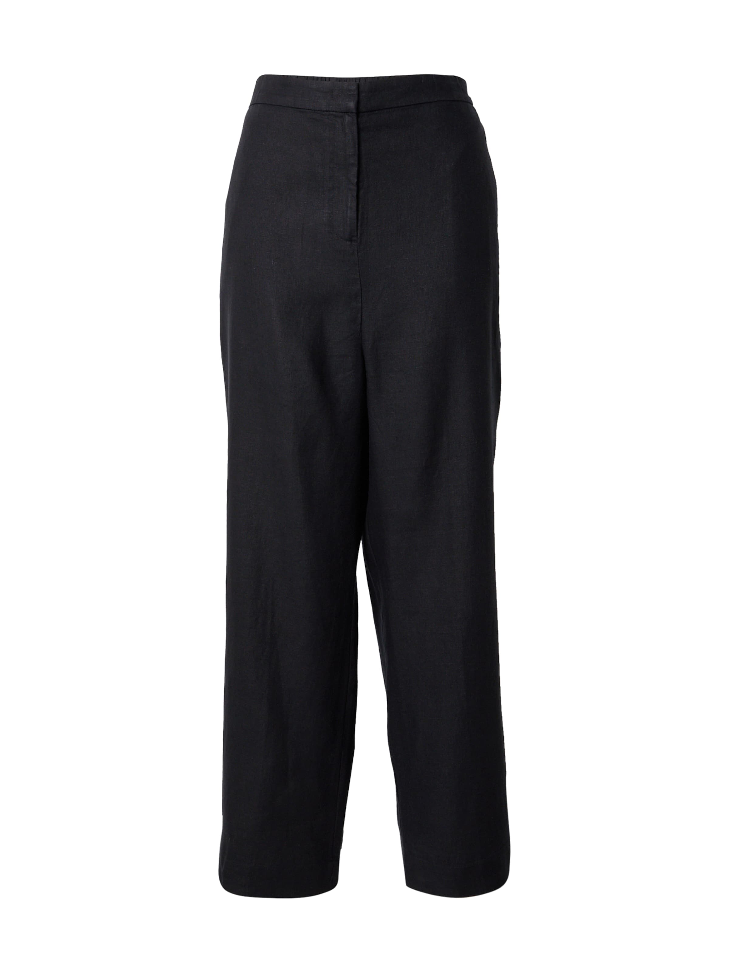 juoda Tommy Hilfiger Curve Plačios klešnės Kelnės 'ESS': priekis