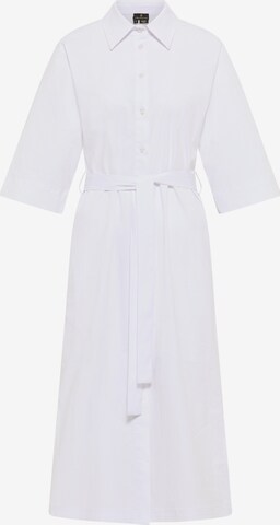 DreiMaster Klassik - Vestido camisero en blanco: frente