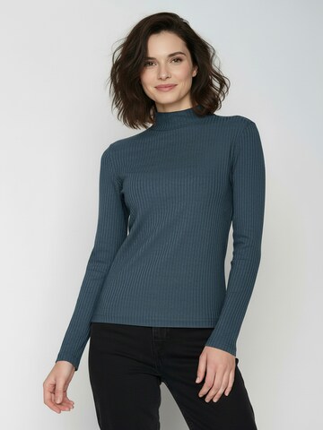 GREENBOMB Shirt ' Basic Weak ' in Blauw: voorkant