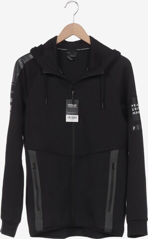 PEAK PERFORMANCE Sweatshirt & Zip-Up Hoodie in M in Black: front