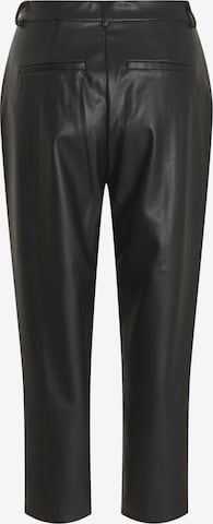 VILA Regular Pleat-Front Pants 'Dagmar' in Black