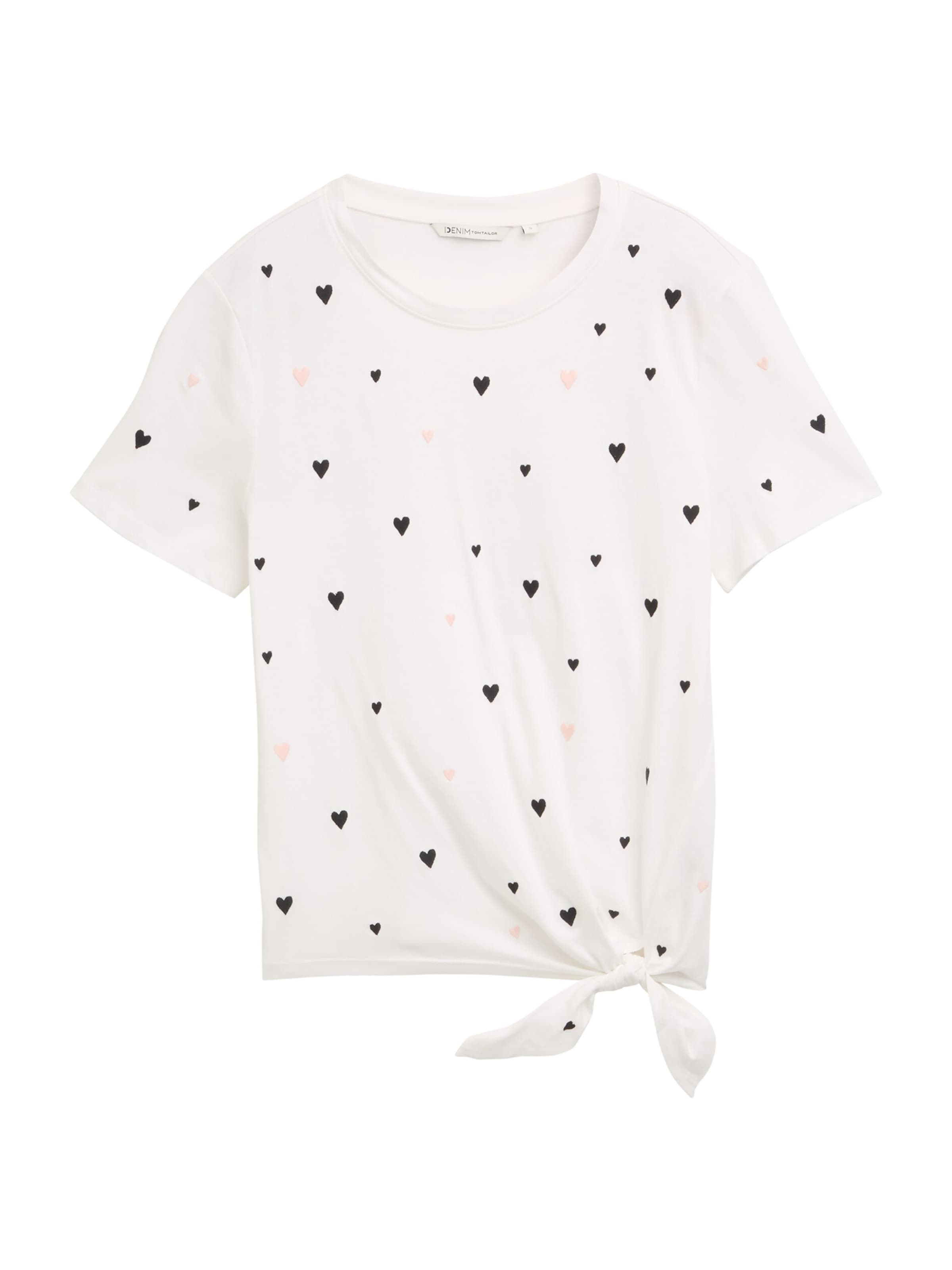 T-shirt TOM TAILOR en blanc : devant