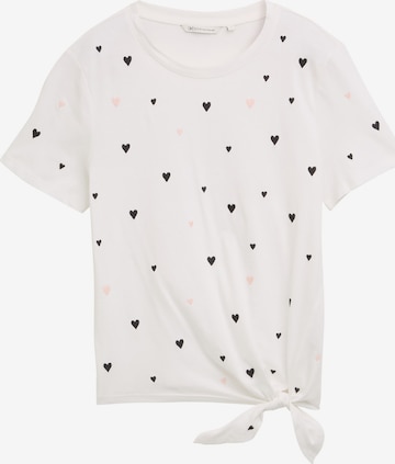 TOM TAILOR Shirt in Wit: voorkant