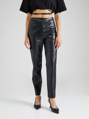 PIECES Regular Trousers 'MISULA' in Black: front