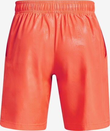 UNDER ARMOUR Regular Workout Pants in Orange