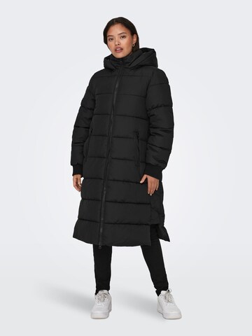 JDY Winter Coat 'Viskas' in Black