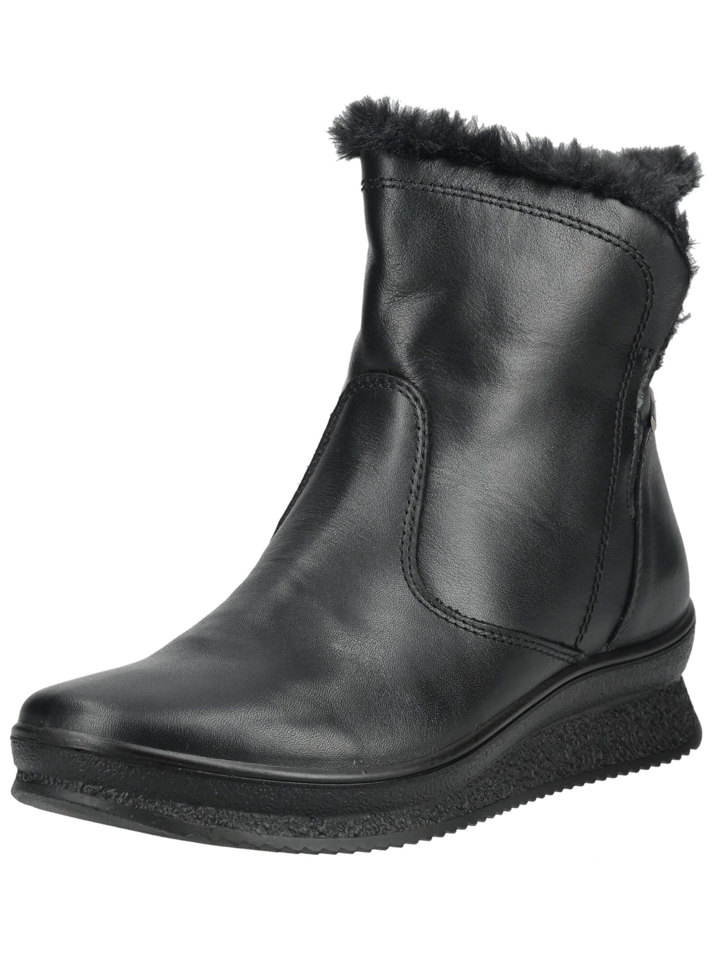 Bottines IMAC en noir : devant