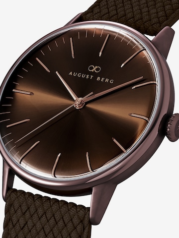 August Berg Analog Watch 'Serenity' in Brown