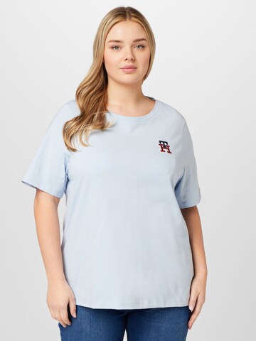 Tommy Hilfiger Curve T-Shirt in Blau: predná strana