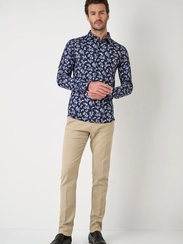 DESOTO Slim fit Overhemd in Blauw